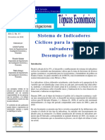 Sistema de Indicadores Cíclicos para la economía  salvadoreña