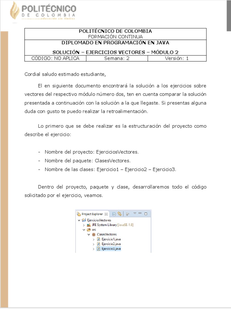 Soluciones Ejercicios Vectores Módulo 2 | PDF