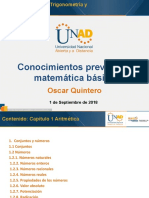 Pre-tarea - Resolver Cuestionario Sobre Conocimientos Previos en Matemática Básica