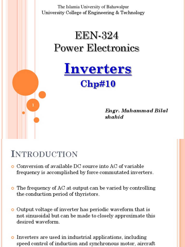 Inverter Applications in Power Electronics | PDF | Power Inverter ...