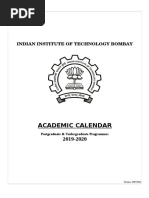 IIT Bombay Academic Calendar 2025-26 | PDF | Academic Term | Teaching ...