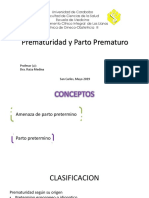 Prematuridad y Parto Prematuro