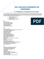 Balotario de Términos - Analisis Economico