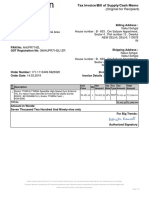 Tax Invoice for Photography Flash