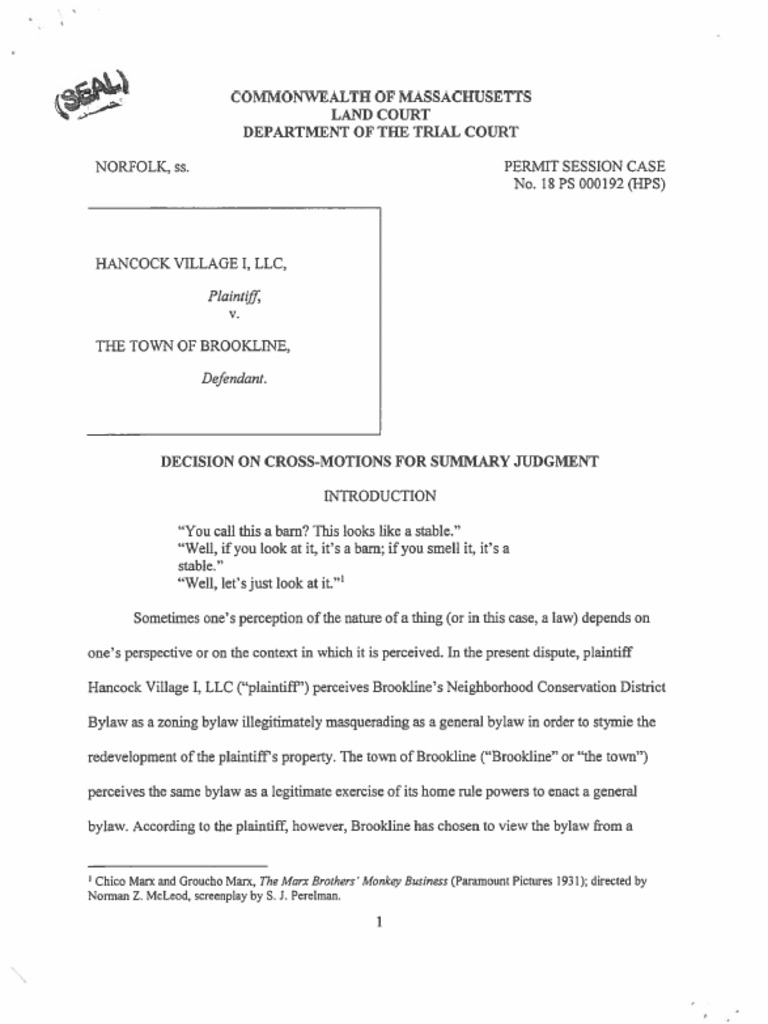 Decision on CrossMotions for Summary Judgment