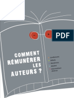 Comment Rémunérer Les Auteurs - Brochure