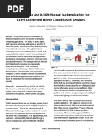 A Proposal To Use X.509 Certificates For CCHS Connected Home Cloud Based Services 05-26-2015