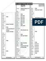 NUSRL Academic Calendar July-Dec 2019