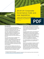 EY 2018 UK Corporate Governance Code and New Legislation