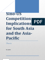 Sino US Competition in South Asia and Asia Pacific