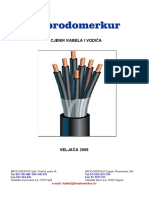 Cjenik Kabela Vodica Veljaca 2008