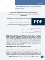 Experiências de Professoras/intelectuais Negras Na Universidade: Entre o Direito À Diferença e A Competência Pedagógica