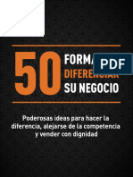 50 Formas de Diferenciar Su Negocio