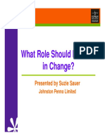 What Role Should HR Take in Change?: Presented by Suzie Sauer