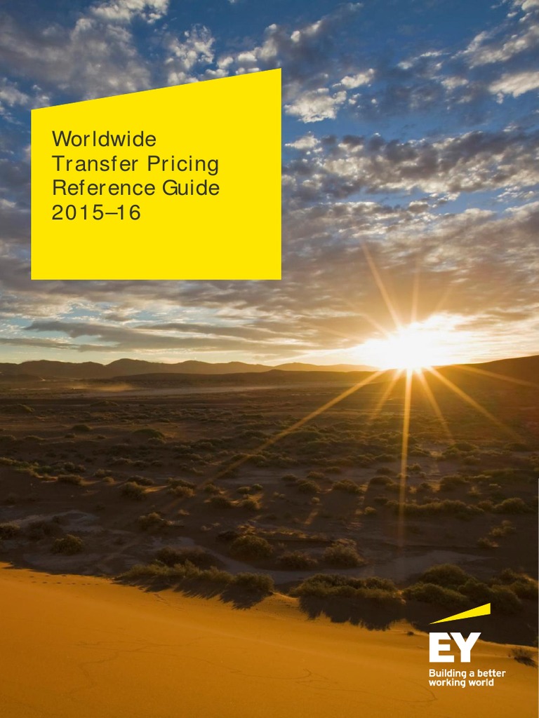 EY Worldwide Transfer Pricing Reference Guide 201516 PDF PDF Taxes