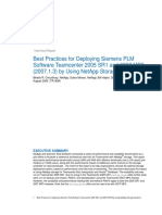 Best Practices For Deploying Siemens PLM Software Teamcenter 2005 Sr1 and 2007 Mp3 (2007.1.3) by Using Netapp Storage Systems