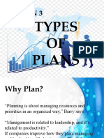 Lesson 3: Types OF Plans