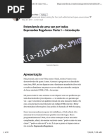 ENTENDENDO DE UMA VEZ POR TODAS AS EXPRESSÕES REGULARES - 1