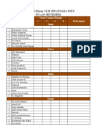 Absen Piket Harian UKM WIRAUSAHA PNUP Bulan September: No Nama Tanda Tangan/Minggu Keterangan 1 2 3 4 Senin