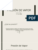 Presion de Vapor