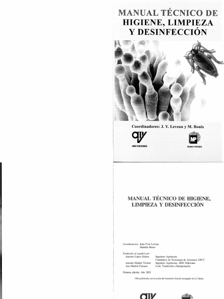 Manual Tecnico De Higiene Limpieza Y Desinfeccion