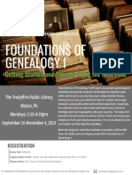Foundations of Genealogy I