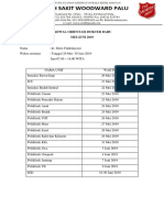 Jadwal Orientasi Dokter Baru