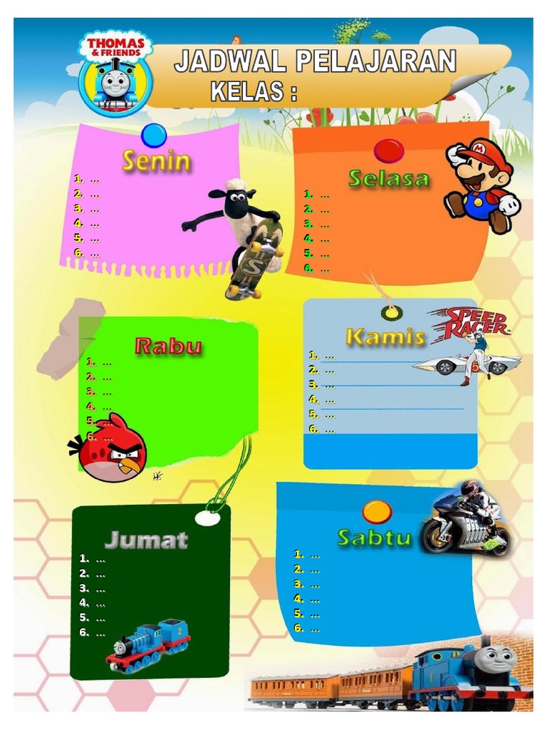 Template Jadwal Pelajaran untuk SD.docx