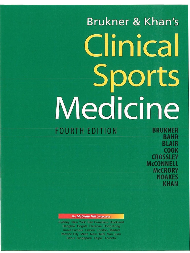 Clinical Sports Medicine 4th Edition Brukner Khan Pain Medicine