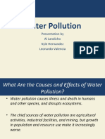 Water Pollution: Presentation by Al Landicho Kyle Hernandez Leonardo Valencia