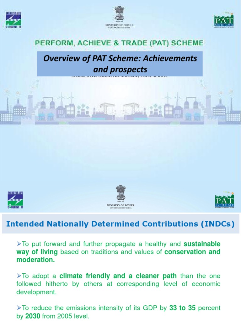 PAT PPT (Overview) Regional Workshops PDF | PDF | Efficient Energy Use ...