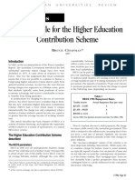 The Rationale For The Higher Education Contribution Scheme: Articles