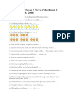 Soal Tematik Kelas 3 Tema 2 Subtema 2 Semester 1 TH