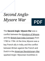 2nd Anglo Mysore War