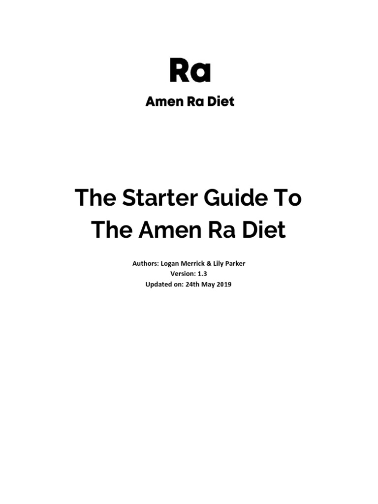 amen ra diet plan