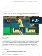 Neymar Marca Em Retorno, e Brasil Empata Amistoso Com a Colômbia Nos EUA - 06-09-2019 - UOL Esporte