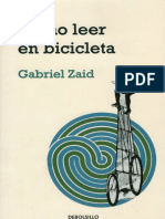 COMO LEER en BICICLETA Como Leer en Bicicleta Gabriel Zaid PDF