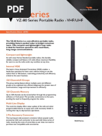 Z Series: VZ-80 Series Portable Radio - VHF/UHF