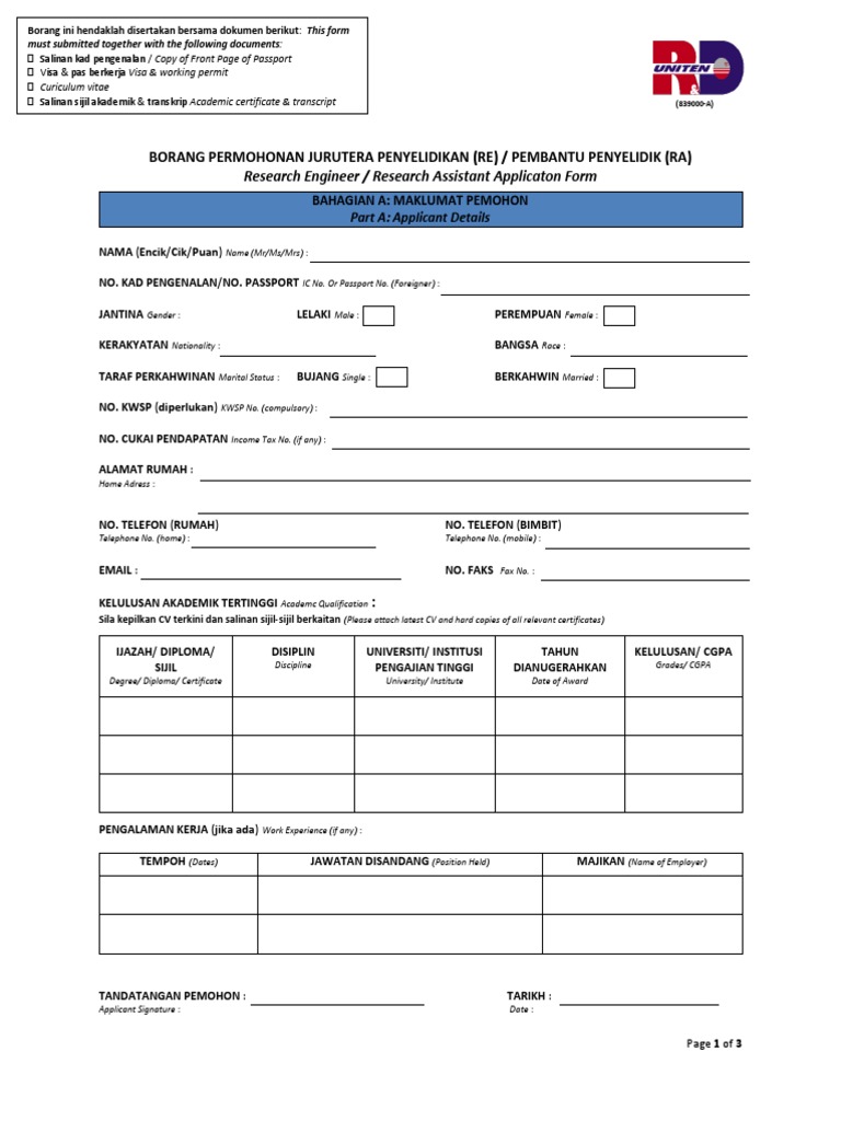 Rera Form A Application