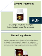 Effective PE Treatment: Full Strength Mughal-e-Azam Plus Promotes Last Longer Performance