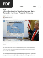 NOAA Says Trump Was Right About Hurricane Dorian's Threat To Alabama - NPR