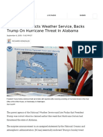 NOAA Says Trump Was Right About Hurricane Dorian's Threat To Alabama - NPR
