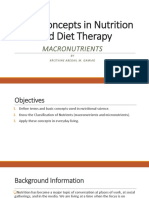 Basic Concepts in Nutrition and Diet Therapy 