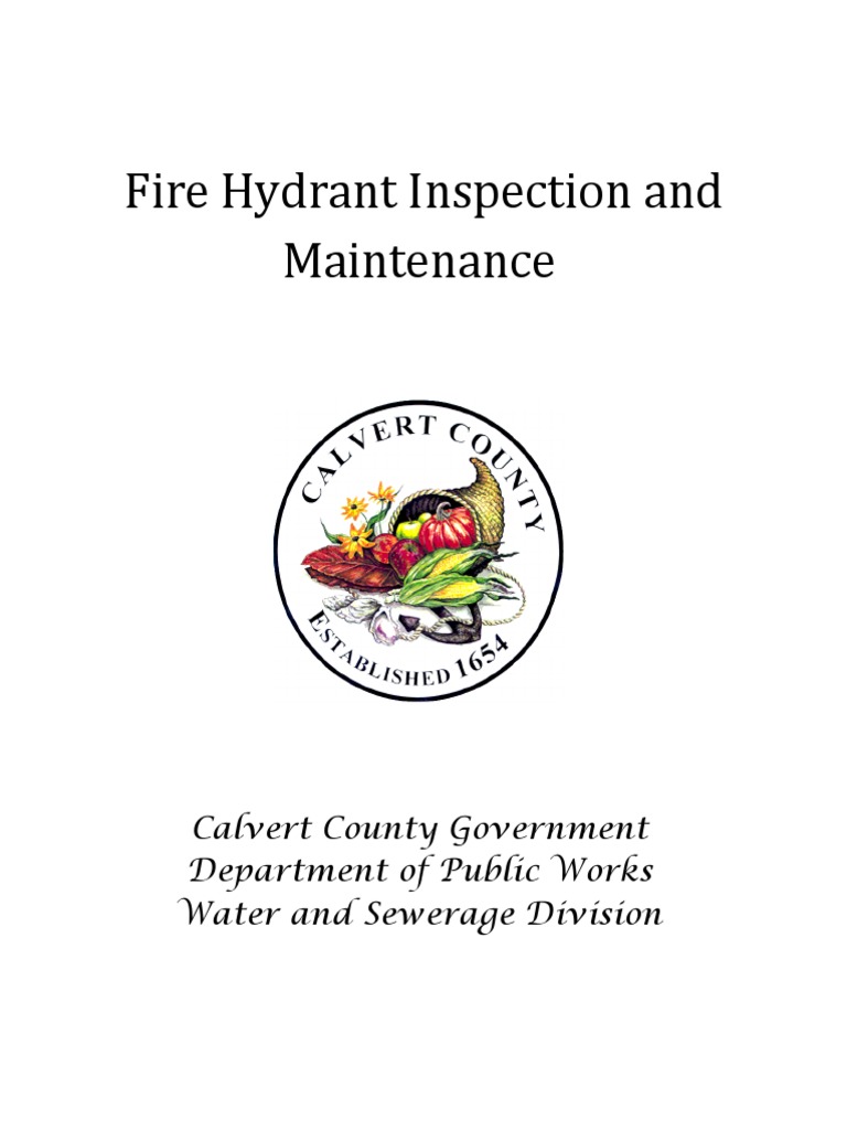 Fire Hydrant Inspection Guide | PDF | Sanitary Sewer | Chemical Engineering