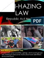 Anti-Hazing LAW: Republic Act No.8049