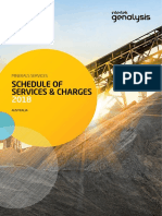 Intertek Minerals Schedule of Services and Charges 2018 AUS