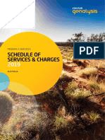 Intertek Minerals Schedule of Services and Charges 2019 AUS