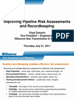 Improving Pipeline Risk Assessments and Recordkeeping