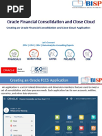 Oracle FCCS Creating New Application