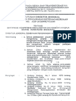 Kepdirjend No.20 Tahun 2004 Sertifikasi Kompetensi K3 Bid Konstruksi PDF